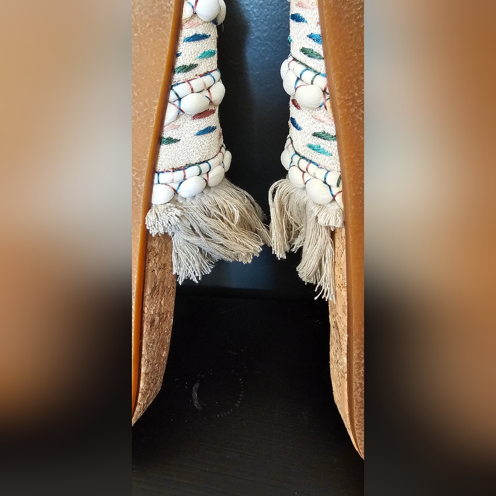 Chloe Nolan boho fringe sandals size 39 - Picture 2 of 4